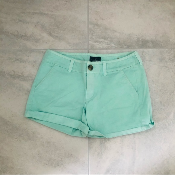 Adorable American Eagle Mint Shorts - Picture 2 of 10